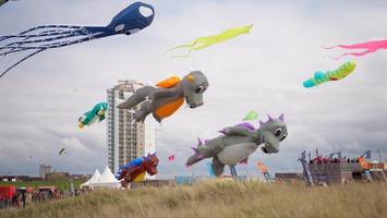 drachen füllen den nordsee-himmel – flugtage in büsum locken familien an
