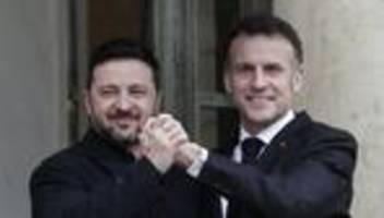 krieg gegen die ukraine: macron verspricht ukraine bei treffen mit selenskyj eu-kredit