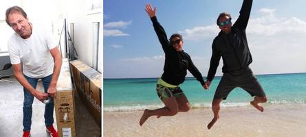 goodbye vöhringen: zwei auswanderer wagen neuanfang unter palmen