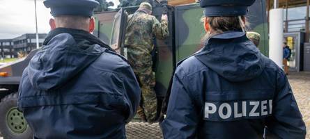 Mehr als 300 Beteiligte: Bundeswehr und Polizei üben gemeinsame Terrorabwehr in Dachau