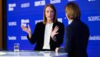 Europe 2026: Roberta Metsola verteidigt EU gegen Angriffe von Trump