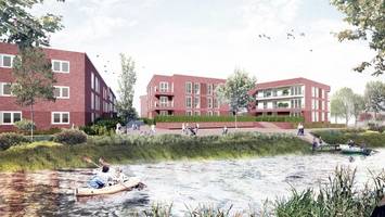 Direkt am Fleet in Neuallermöhe entstehen 105 Sozialwohnungen