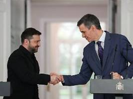 Über eu-rüstungsfonds finanziert: spanien sagt kiew militärhilfe von einer milliarde euro zu