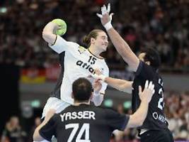 aber abwehr, was ist das?: deutsche handballer pfeffern Ägypten die tore um die ohren