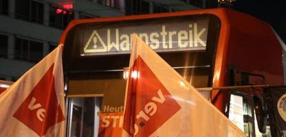 Warnstreik im Nahverkehr: Ver.di legt in mehreren Bundesländern Busse und Bahnen still