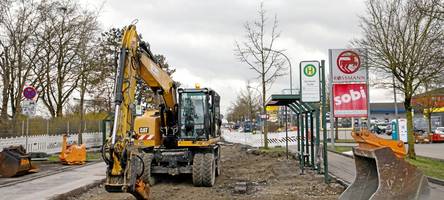 Der Umbau läuft: Haunstetten erhält mehr barrierefreie Bushaltestellen