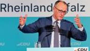 wahl in rheinland-pfalz: merz will ab montag mit der spd über reformen sprechen