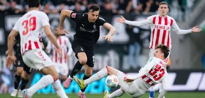 Fußball-Bundesliga: 1. FC Köln und Borussia Mönchengladbach trennen sich remis in einem furiosen Rhein-Derby