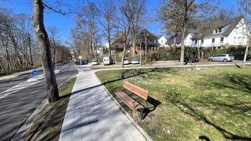 neue sitzbänke an der justus-brinckmann-straße: fünf werden wieder versetzt