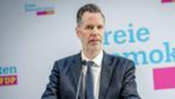 Freie Demokraten: FDP-Chef Christian Dürr kündigt Rücktritt an