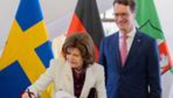 Royaler Glanz am Rhein: Königin Silvia in Düsseldorf empfangen