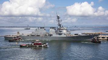 9600-Tonnen-Zerstörer „USS Gonzalez“ mit Raketen und U-Boot-Abwehr an Bord fährt in den Nordatlantik