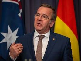 waffenruhe im alleingang?: pistorius: sind bereit, jeden frieden abzusichern