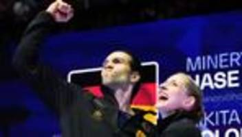 Krönung einer starken Saison: Nach Gold-Coup: Eislauf-Traumpaar lässt Zukunft offen