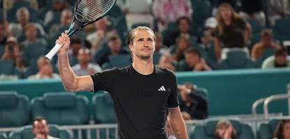 Tennis: Alexander Zverev dominiert in Miami und trifft auf Jannik Sinner im Halbfinale