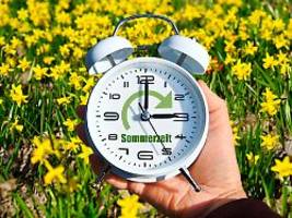 die sommerzeit kommt: uhren werden am sonntag eine stunde vorgestellt
