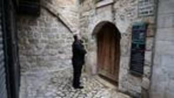 jerusalem: vertreter der katholischen kirche an zutritt zu grabeskirche gehindert