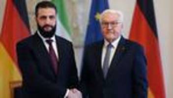 Besuch in Berlin: Steinmeier empfängt syrischen Präsidenten al-Scharaa