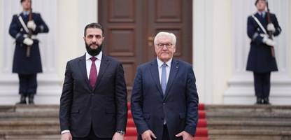 Syrien: Übergangspräsident Ahmed al-Sharaa zu Antrittsbesuch in Berlin bei Bundespräsident Frank-Walter Steinmeier