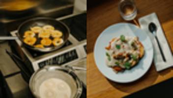 Apfelküchlein mit Eierlikörsoße: Das Beste kommt zum Schluss