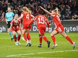 manunited niedergerungen: bayern-frauen stürmen mit doppelschlag ins champions-league-halbfinale