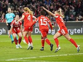ManUnited niedergerungen: FC-Bayern-Frauen stürmen mit Doppelschlag ins Champions-League-Halbfinale