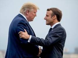 Erholt sich noch von Kinnhaken: Trump verspottet Macron erneut - und kritisiert Nato
