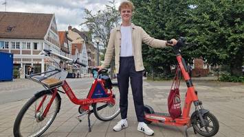 e-scooter in geesthacht vom tisch – hsv-spieler als schlechtes vorbild