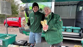 So teuer ist der erste Spargel der Saison auf den Wochenmärkten