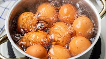 anpiksen und abschrecken von eiern ist gar nicht nötig