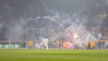 „starke gewalt gegen menschen“ – auf herthas sieg in dresden liegt ein schatten