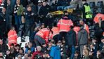 Fußball-Bundesliga: Notfall in Frankfurt: Zuschauer in kritischem Zustand