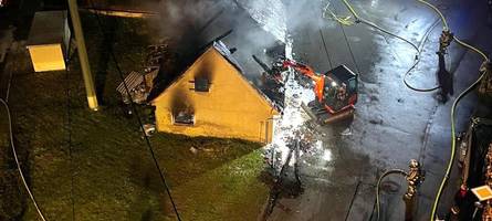 In Kissing brennt in der Osternacht ein Wohnhaus vollkommen nieder
