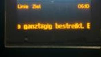 Tarifverhandlungen: Warnstreiks legen Nahverkehr in Nürnberg und Landshut lahm