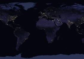 Wie eine schwarze Murmel: Die Erde wird nachts immer heller