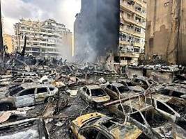 zahlreiche tote in wohngebieten: israel fliegt größten angriff auf libanon seit beginn des krieges 