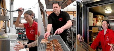 Das Helle lagert in 5000-Liter-Containern vor dem Zelt: Die Plärrer-Gastro ist ein ausgeklügeltes System