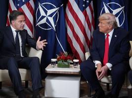 nato: trump wirkt nach gespräch mit rutte verärgert
