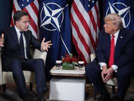nato: trump wirkt nach gespräch mit rutte verärgert