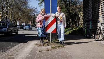 Sandpiste und plötzlich ein Pfeiler: Dieser Radweg in Hamburg ist „untragbar“