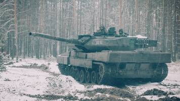Ukrainischer Leopard-2-Panzer soll russischen T-72 aus 5,5 Kilometern Entfernung zerstört haben