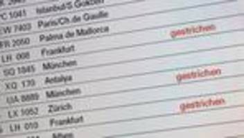 zweite streikwelle: flugbegleiter streiken - keine frankfurt- und münchen-flüge