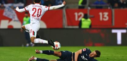 bundesliga: tsg hoffenheim wendet die pleite ab, fc augsburg ärgert sich über verpassten dreier