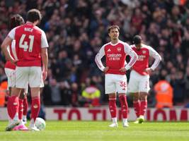 premier league: plötzlich spielt arsenal fragil und verunsichert
