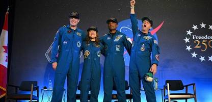 Artemis 2: Astronauten werden nach Mond-Umrundung von der Nasa begrüßt