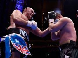 joshua hält sich noch zurück: eingerosteter fury ebnet den weg zum dicksten ding des boxsports