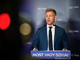 orban gratuliert magyar zum sieg: opposition in ungarn feiert klaren sieg - zweidrittelmehrheit in sicht