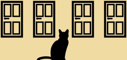 Rätsel der Woche: Eine Katze und vier Türen