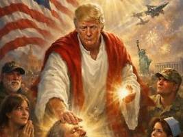 Mysteriöse Osterbotschaft?: Donald Trump posiert als Jesus
