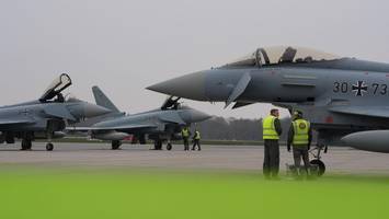 kampfjets an norddeutschem flughafen: fünf eurofighter in lübeck gelandet